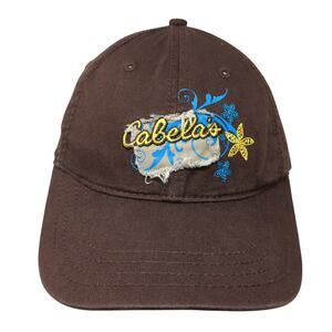 Cabela's Slideback Baseball Cap Brown Small Adjustable Embroidered Noble Wear